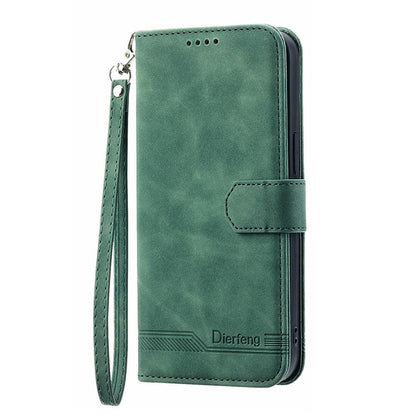 For Redmi K90 Pro Max / Poco F8 Ultra 5G Dierfeng Dream Line TPU Hybrid PU Leather Phone Case(Green)