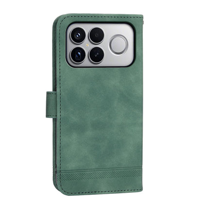 For Redmi K90 Pro Max / Poco F8 Ultra 5G Dierfeng Dream Line TPU Hybrid PU Leather Phone Case(Green)