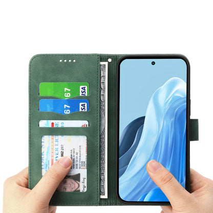 For Redmi K90 Pro Max / Poco F8 Ultra 5G Dierfeng Dream Line TPU Hybrid PU Leather Phone Case(Green)