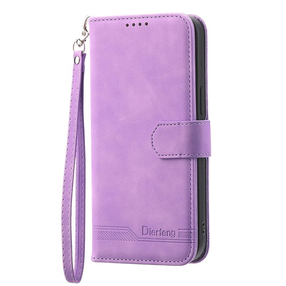 For Redmi K90 Pro Max / Poco F8 Ultra 5G Dierfeng Dream Line TPU Hybrid PU Leather Phone Case(Purple)