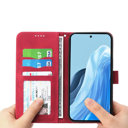 For Redmi K90 Pro Max / Poco F8 Ultra 5G Dierfeng Dream Line TPU Hybrid PU Leather Phone Case(Red)