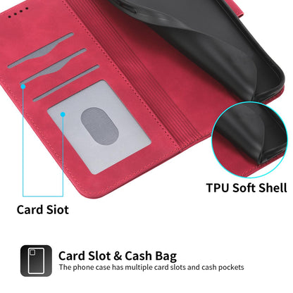 For Redmi K90 Pro Max / Poco F8 Ultra 5G Dierfeng Dream Line TPU Hybrid PU Leather Phone Case(Red)