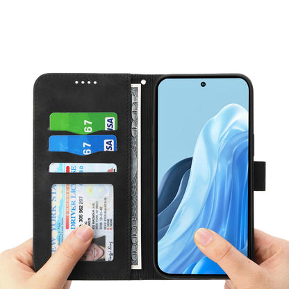 For Redmi K90 Pro Max / Poco F8 Ultra 5G Dierfeng Dream Line TPU Hybrid PU Leather Phone Case(Black)