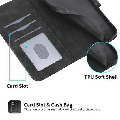 For Redmi K90 Pro Max / Poco F8 Ultra 5G Dierfeng Dream Line TPU Hybrid PU Leather Phone Case(Black)