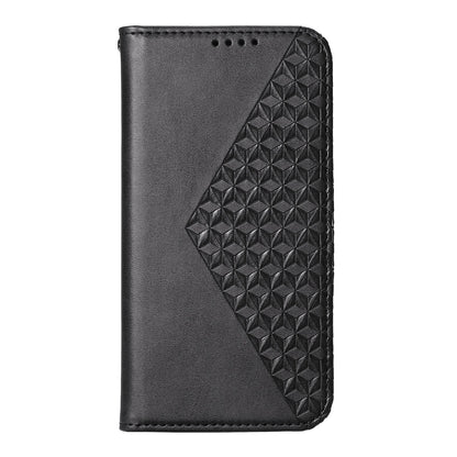 For Redmi K90 Pro Max / Poco F8 Ultra 5G Cubic Grid Calf Texture Magnetic Leather Phone Case(Black)
