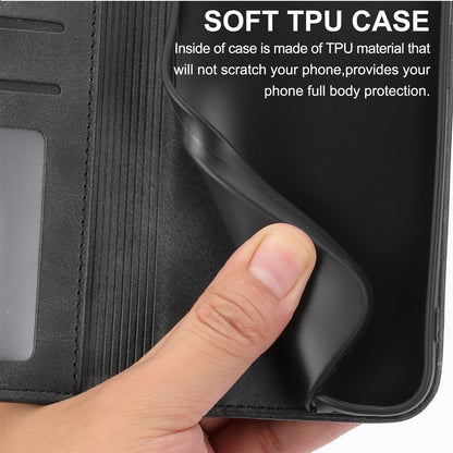 For Redmi K90 Pro Max / Poco F8 Ultra 5G Cubic Grid Calf Texture Magnetic Leather Phone Case(Black)