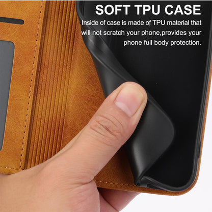 For Redmi K90 Pro Max / Poco F8 Ultra 5G Cubic Grid Calf Texture Magnetic Leather Phone Case(Yellow)