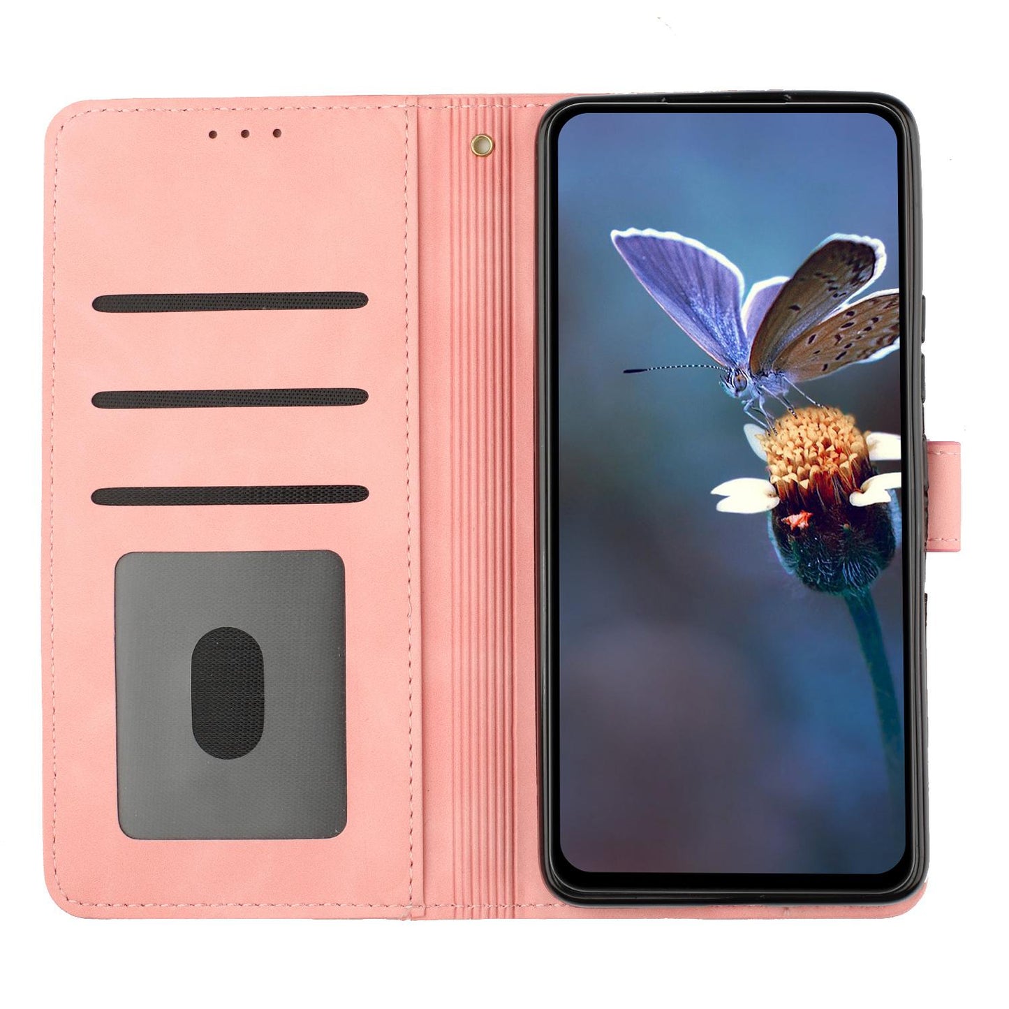 For Redmi K90 Pro Max/Poco F8 Ultra Flower Embossing Pattern Leather Phone Case(Pink)