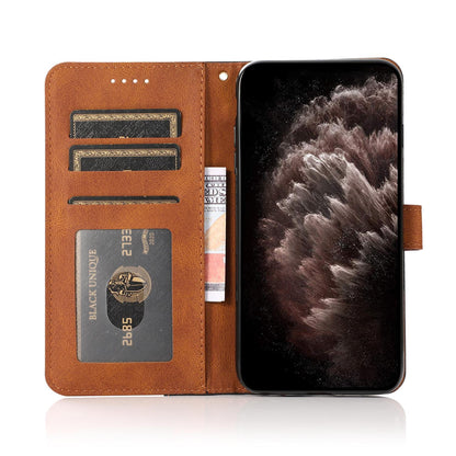 For Redmi K90 Pro Max/Poco F8 Ultra Dual-color Stitching Leather Phone Case(Black Brown)
