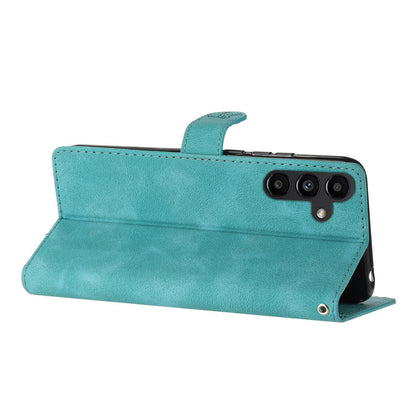 For Redmi K90 Pro Max/Poco F8 Ultra Flower Butterfly Embossing Pattern Leather Phone Case(Sky Blue)