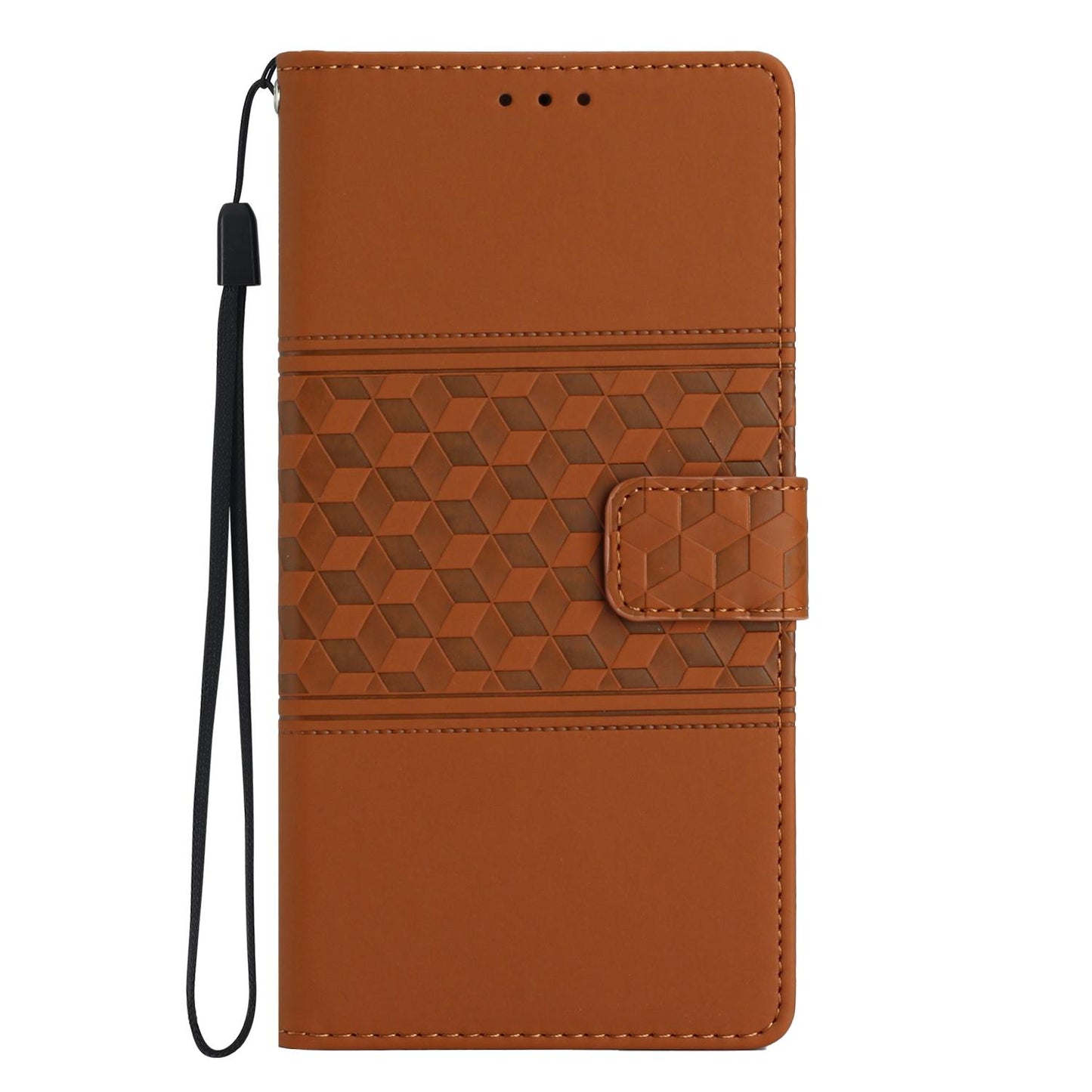 For Redmi K90 Pro Max/Poco F8 Ultra Diamond Embossed Skin Feel Leather Phone Case(Brown)