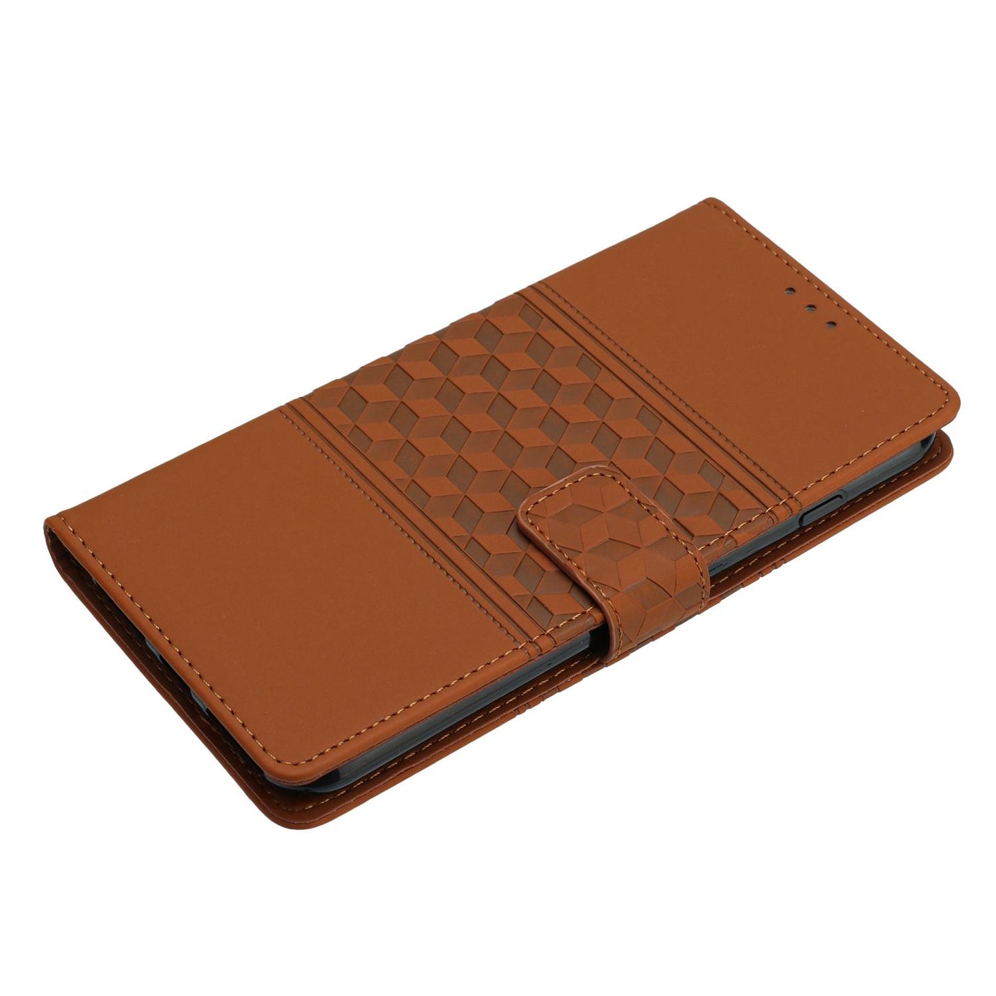 For Redmi K90 Pro Max/Poco F8 Ultra Diamond Embossed Skin Feel Leather Phone Case(Brown)