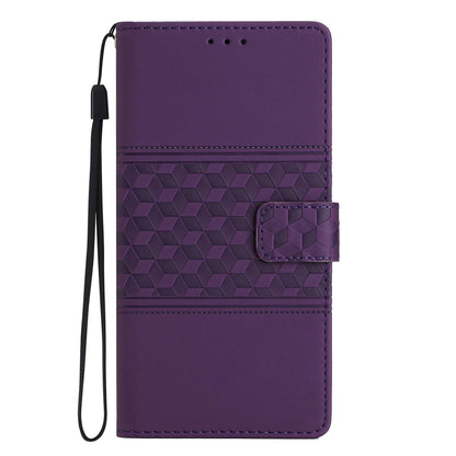 For Redmi K90 Pro Max/Poco F8 Ultra Diamond Embossed Skin Feel Leather Phone Case(Purple)