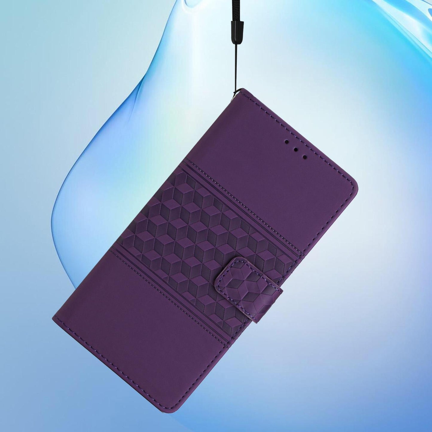 For Redmi K90 Pro Max/Poco F8 Ultra Diamond Embossed Skin Feel Leather Phone Case(Purple)