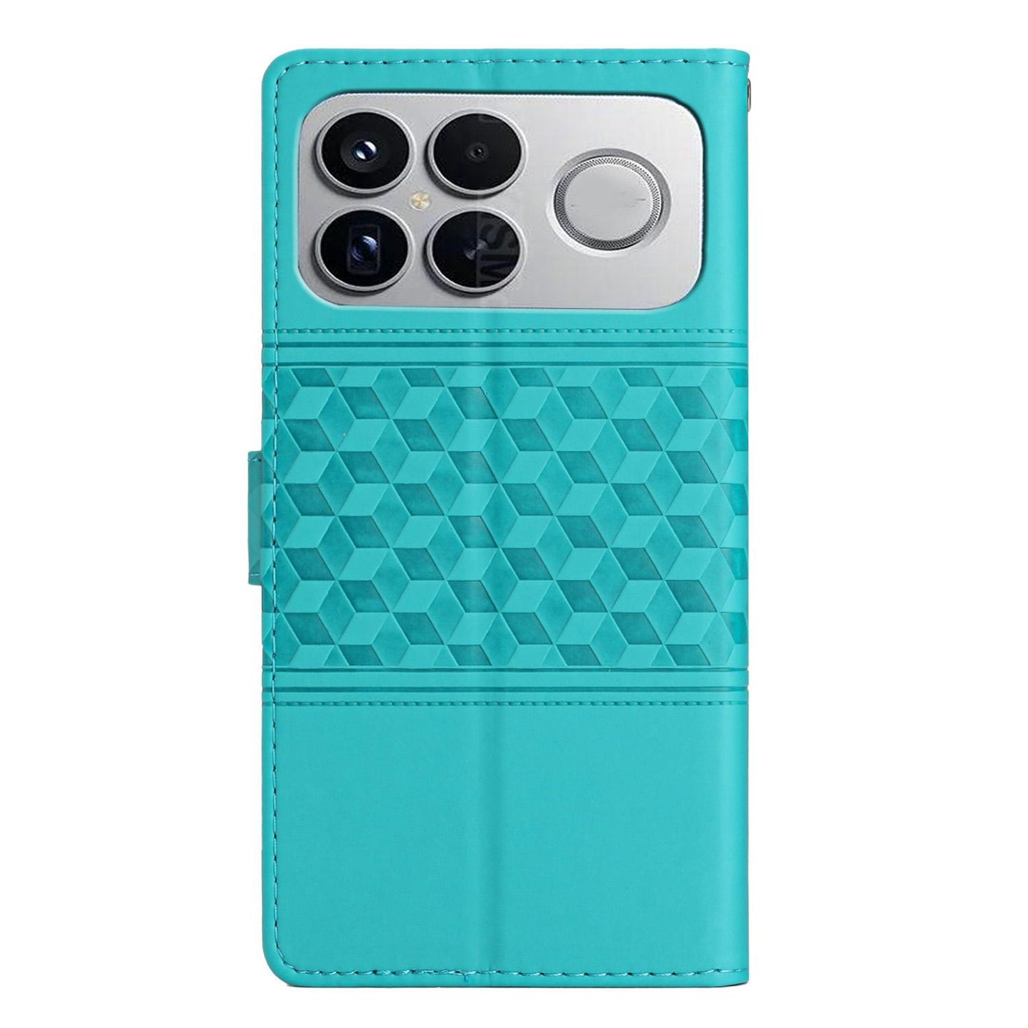 For Redmi K90 Pro Max/Poco F8 Ultra Diamond Embossed Skin Feel Leather Phone Case(Blue)