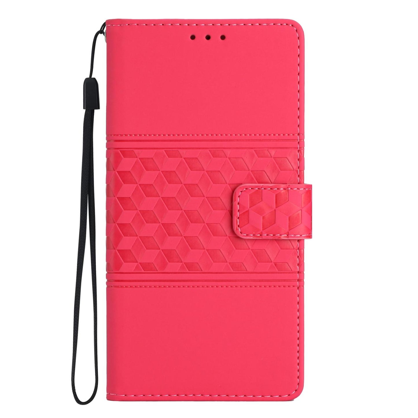 For Redmi K90 Pro Max/Poco F8 Ultra Diamond Embossed Skin Feel Leather Phone Case(Red)