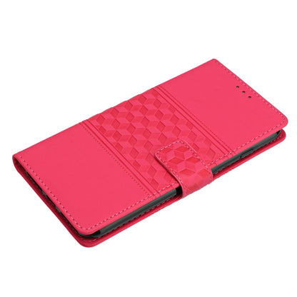 For Redmi K90 Pro Max/Poco F8 Ultra Diamond Embossed Skin Feel Leather Phone Case(Red)