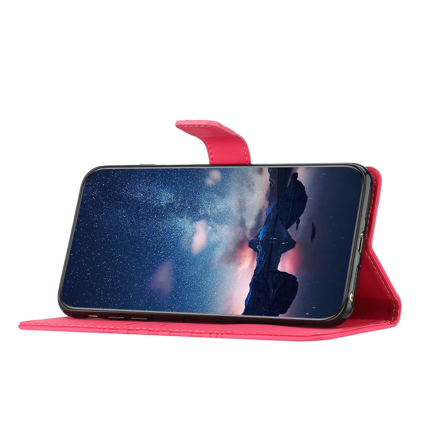For Redmi K90 Pro Max/Poco F8 Ultra Diamond Embossed Skin Feel Leather Phone Case(Red)