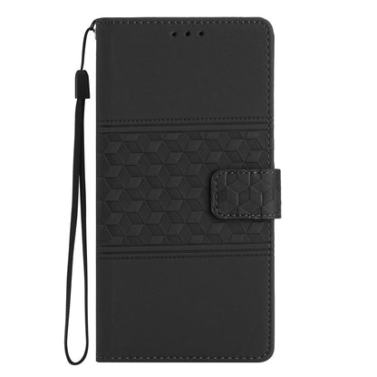 For Redmi K90 Pro Max/Poco F8 Ultra Diamond Embossed Skin Feel Leather Phone Case(Black)