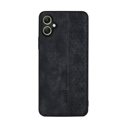 For Galaxy A08 5G / A08 4G AZNS 3D Embossed Skin Feel Phone Case(Black)