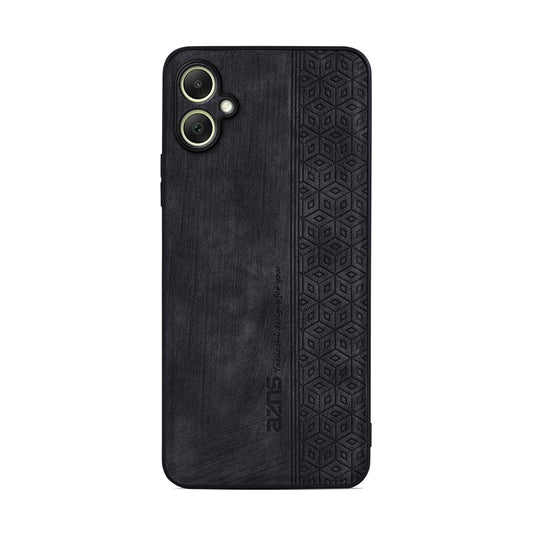 For Galaxy A08 5G / A08 4G AZNS 3D Embossed Skin Feel Phone Case(Black)