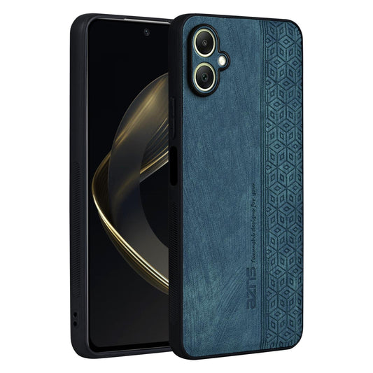 For Galaxy A08 5G / A08 4G AZNS 3D Embossed Skin Feel Phone Case(Dark Green)