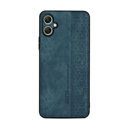 For Galaxy A08 5G / A08 4G AZNS 3D Embossed Skin Feel Phone Case(Dark Green)