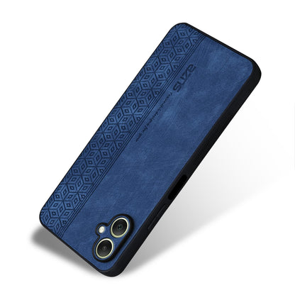 For Galaxy A08 5G / A08 4G AZNS 3D Embossed Skin Feel Phone Case(Sapphire Blue)