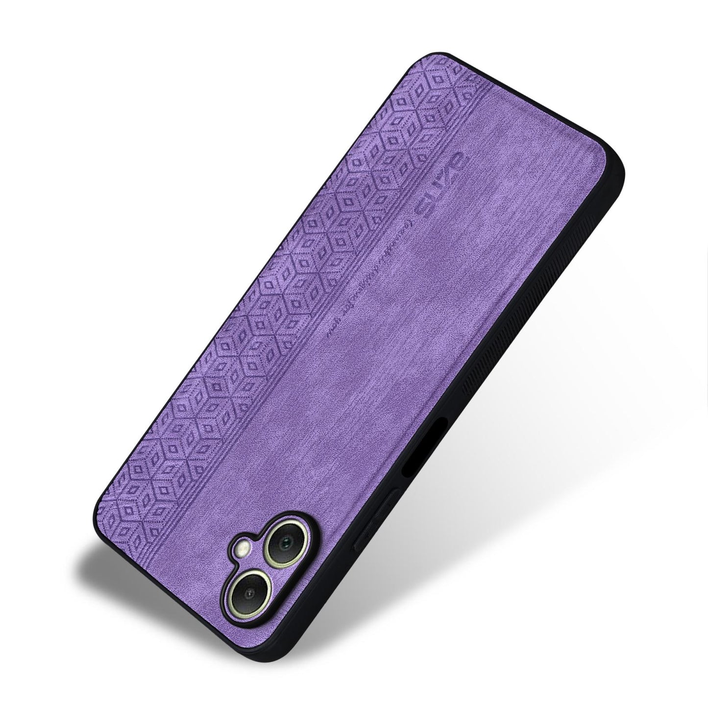 For Galaxy A08 5G / A08 4G AZNS 3D Embossed Skin Feel Phone Case(Purple)