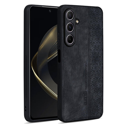 For Galaxy A18 5G / A18 4G AZNS 3D Embossed Skin Feel Phone Case(Black)