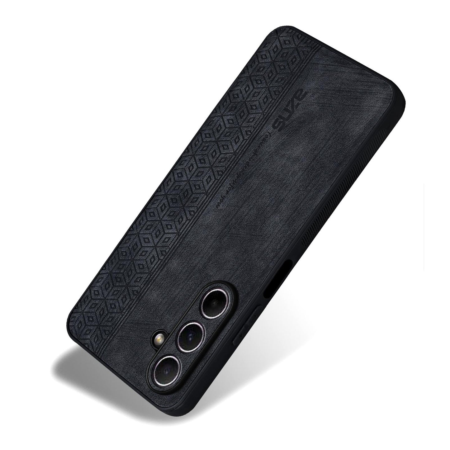 For Galaxy A18 5G / A18 4G AZNS 3D Embossed Skin Feel Phone Case(Black)