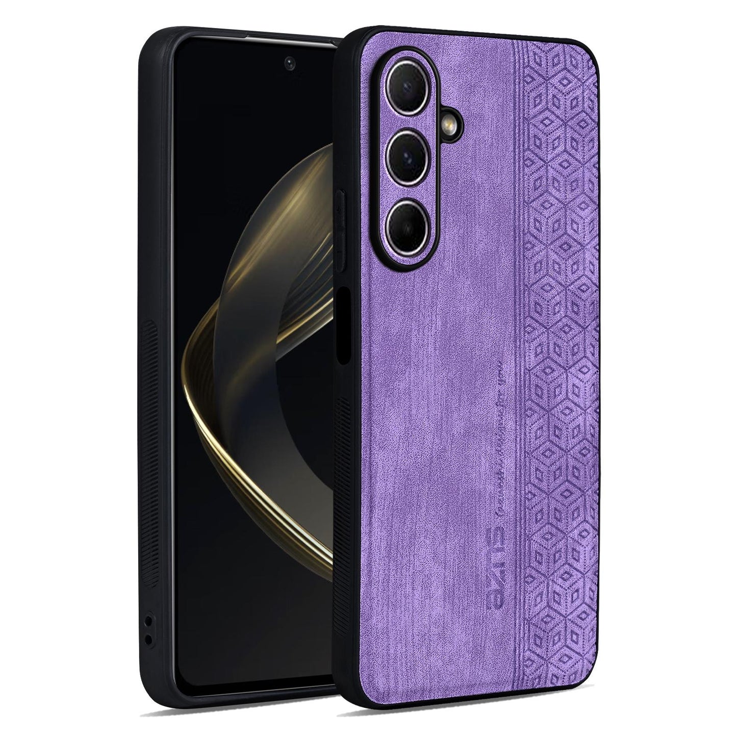 For Galaxy A18 5G / A18 4G AZNS 3D Embossed Skin Feel Phone Case(Purple)