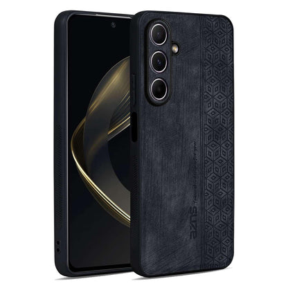 For Galaxy A27 5G AZNS 3D Embossed Skin Feel Phone Case(Black)