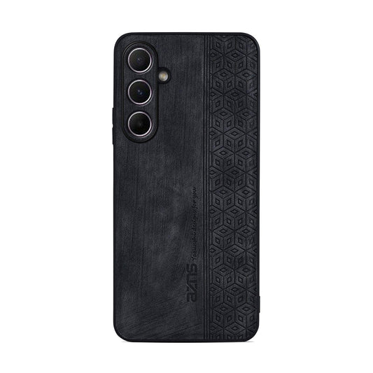 For Galaxy A27 5G AZNS 3D Embossed Skin Feel Phone Case(Black)