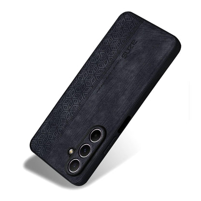 For Galaxy A27 5G AZNS 3D Embossed Skin Feel Phone Case(Black)