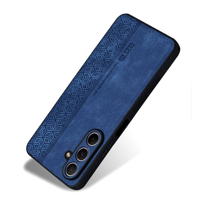 For Galaxy A27 5G AZNS 3D Embossed Skin Feel Phone Case(Sapphire Blue)