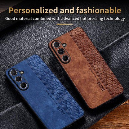 For Galaxy A27 5G AZNS 3D Embossed Skin Feel Phone Case(Sapphire Blue)