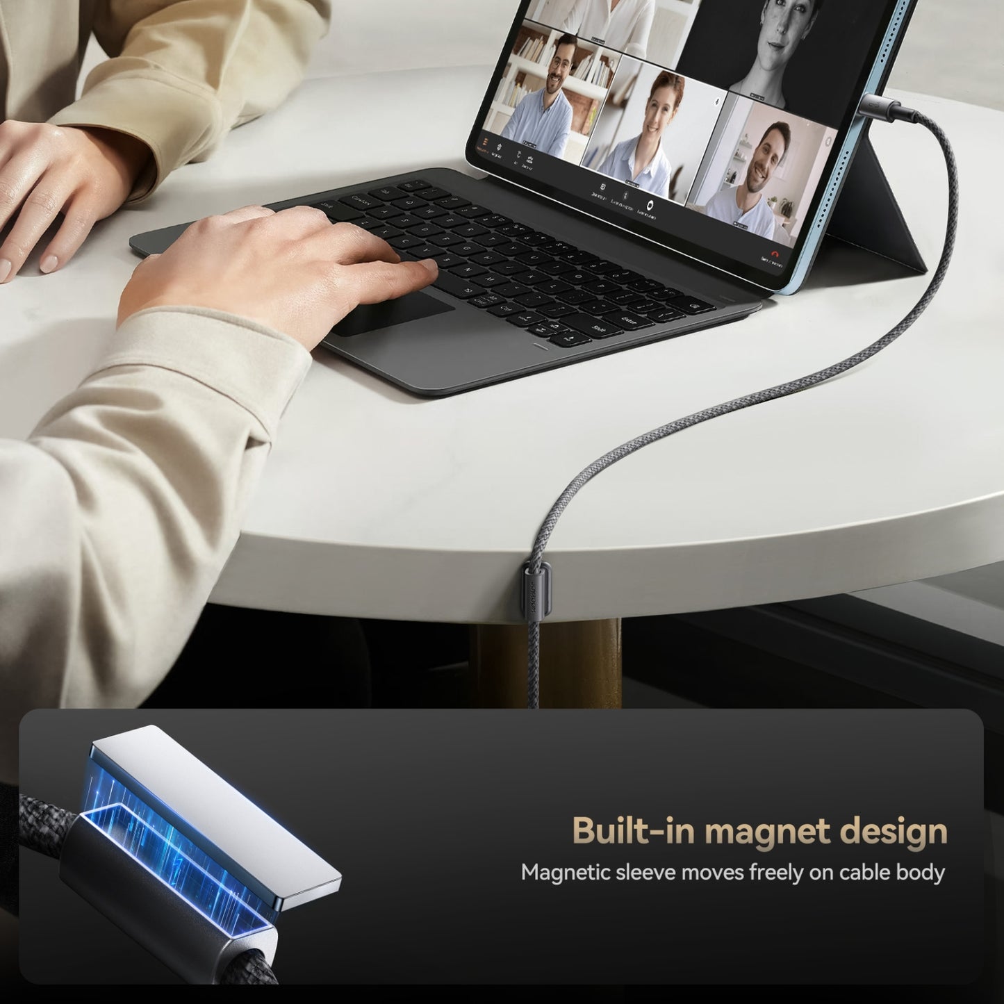 JOYROOM S-A50 3A 480Mbps Fast Charging Data Cable, USB-A to Type-C Cable, Length: 1.2m(Dark Gray)