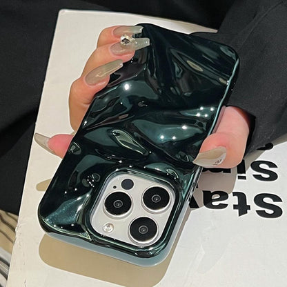 For iPhone 18 Pro Max Water Ripple Electroplating Paint TPU Phone Case - Bright Green - EDA007060520D