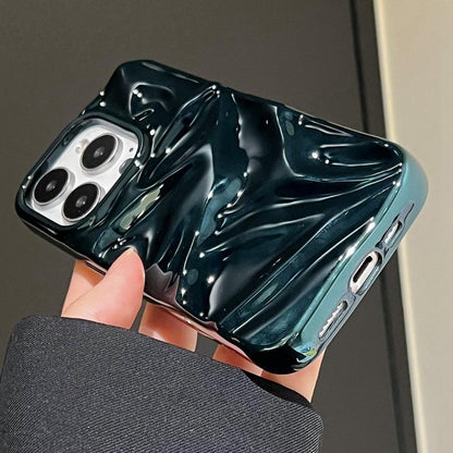 For iPhone 18 Pro Max Water Ripple Electroplating Paint TPU Phone Case - Bright Green - EDA007060520D