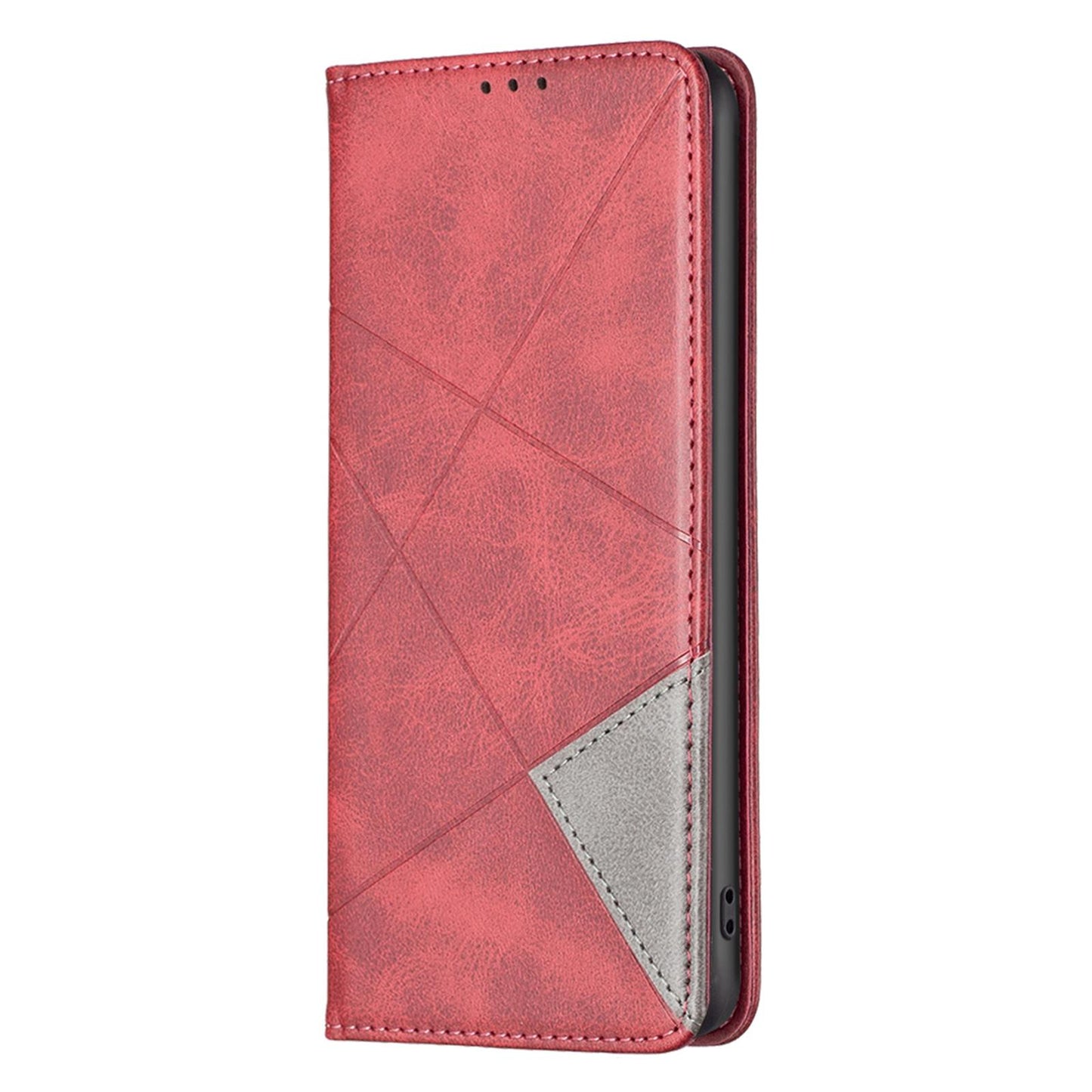 For Redmi K90 Pro Max/Poco F8 Ultra Rhombus Texture Magnetic Leather Phone Case(Red)