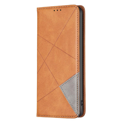 For Redmi K90 Pro Max/Poco F8 Ultra Rhombus Texture Magnetic Leather Phone Case(Yellow)