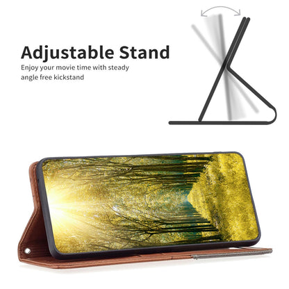 For Redmi K90 Pro Max/Poco F8 Ultra Rhombus Texture Magnetic Leather Phone Case(Brown)