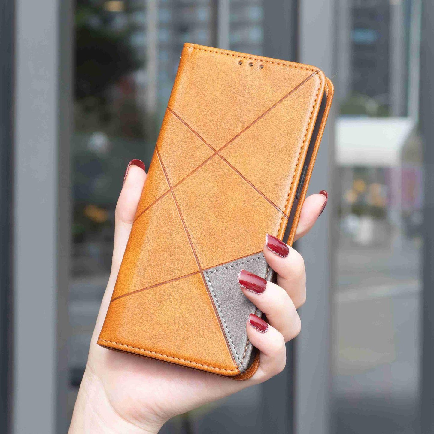 For Redmi Note 17 Pro 5G Global 163mm Rhombus Texture Magnetic Leather Phone Case(Yellow)