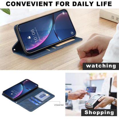 For Redmi Note 17 Pro 5G Global 163mm Rhombus Texture Magnetic Leather Phone Case(Blue)