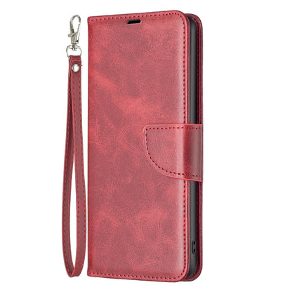 For Redmi K90 Pro Max/Poco F8 Ultra Lambskin Texture Pure Color Flip Leather Phone Case(Red)