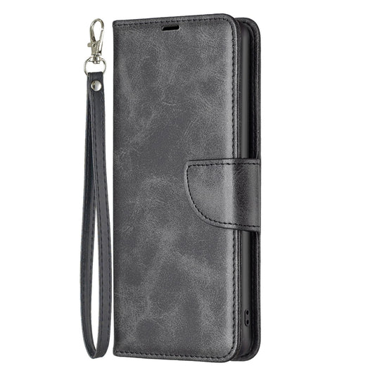 For Redmi K90 Pro Max/Poco F8 Ultra Lambskin Texture Pure Color Flip Leather Phone Case(Black)