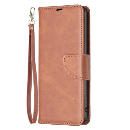 For Redmi Note 17 Pro 5G Global 163mm Lambskin Texture Pure Color Flip Leather Phone Case(Brown)