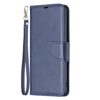 For Redmi Note 17 Pro 5G Global 163mm Lambskin Texture Pure Color Flip Leather Phone Case(Blue)