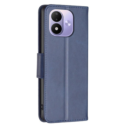 For Redmi Note 17 Pro 5G Global 163mm Lambskin Texture Pure Color Flip Leather Phone Case(Blue)